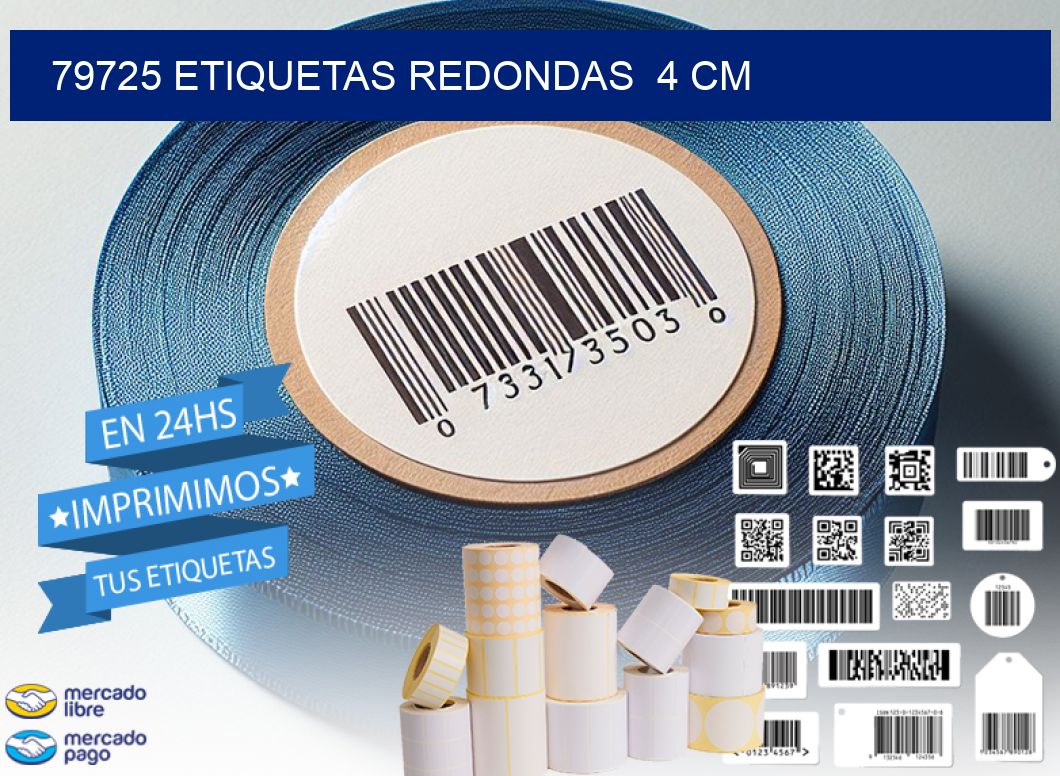 79725 ETIQUETAS REDONDAS  4 CM