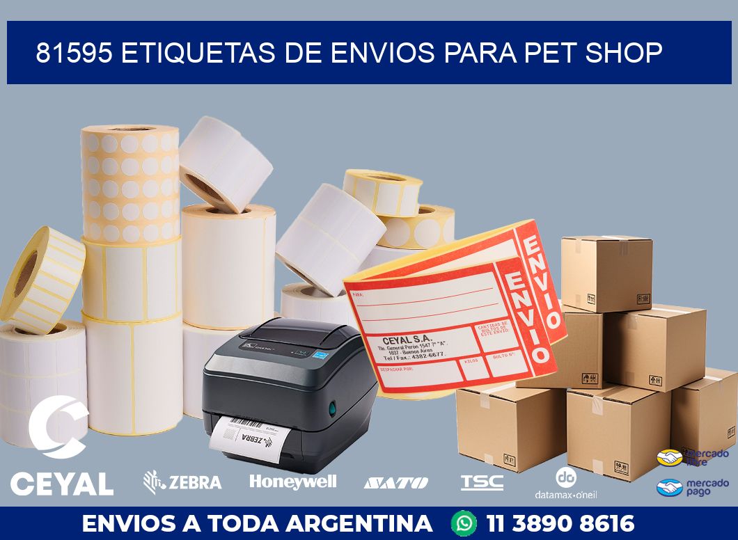 81595 ETIQUETAS DE ENVIOS PARA PET SHOP