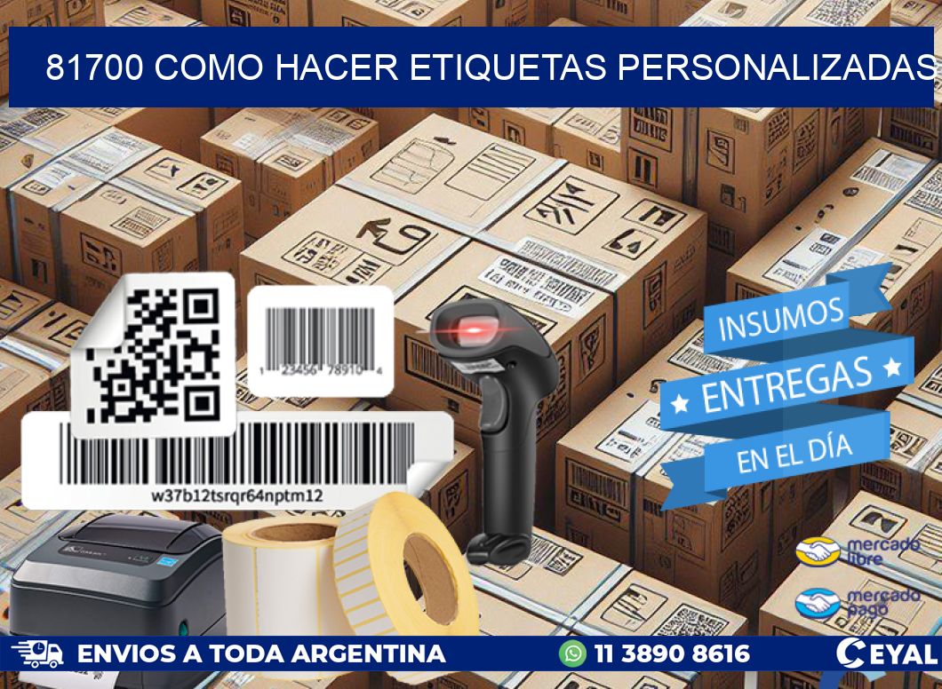 81700 como hacer etiquetas personalizadas