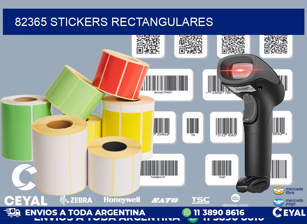 82365 Stickers rectangulares