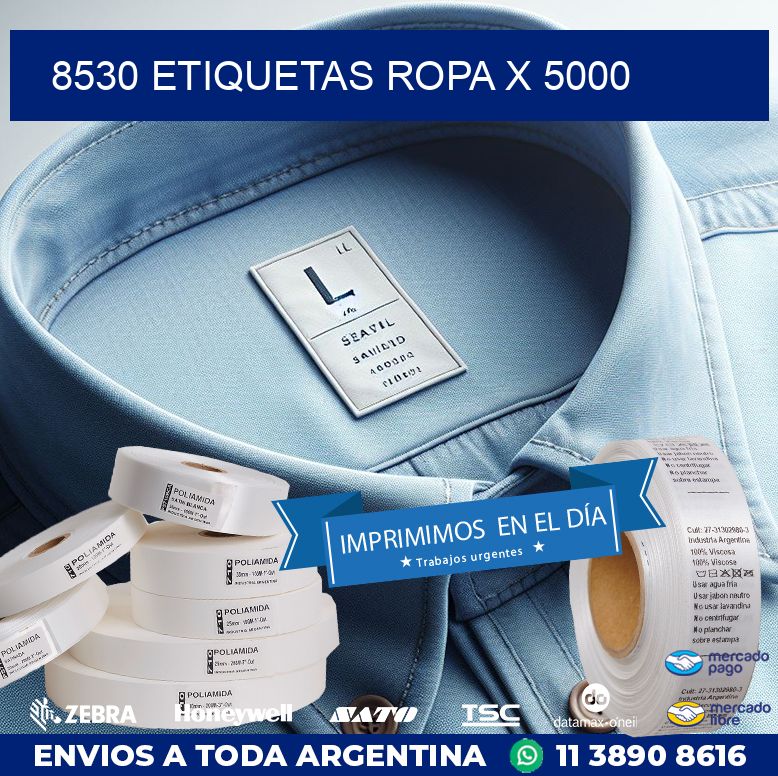 8530 ETIQUETAS ROPA X 5000