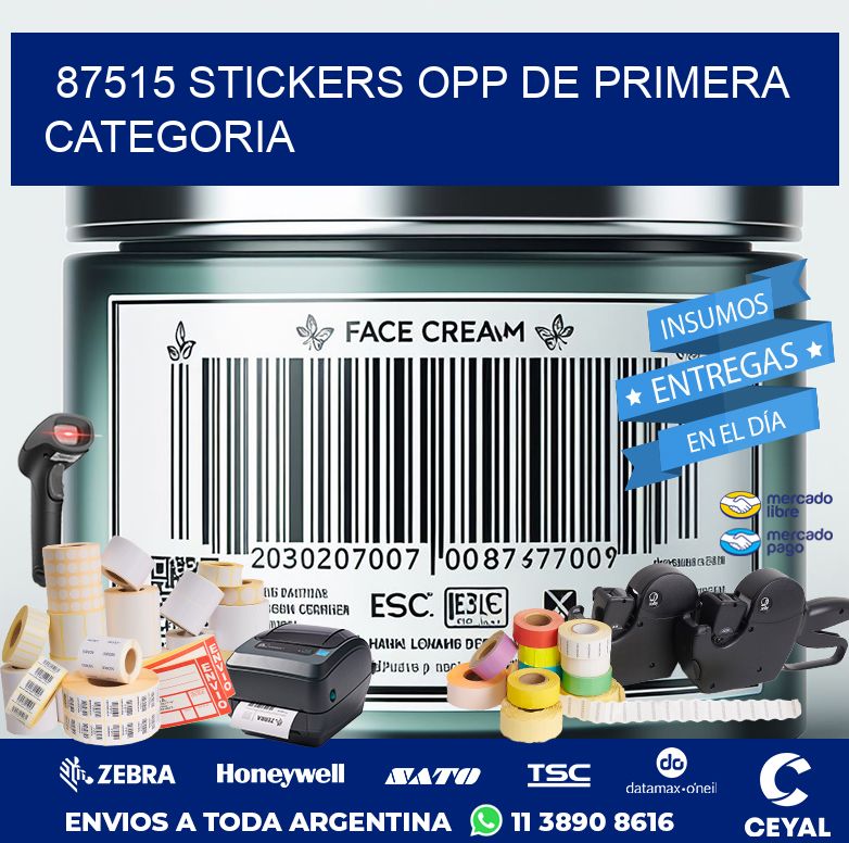 87515 STICKERS OPP DE PRIMERA CATEGORIA