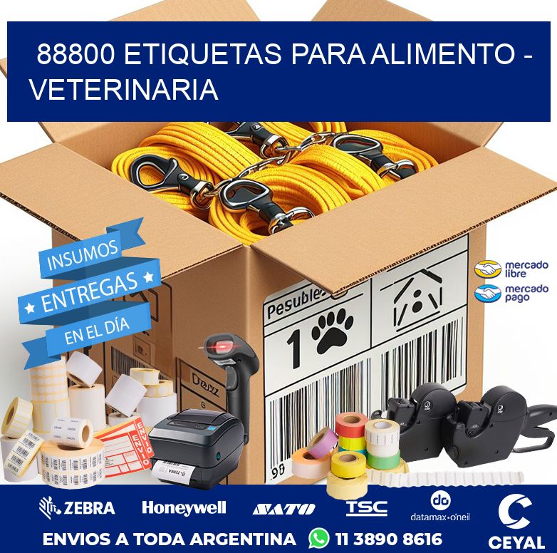 88800 ETIQUETAS PARA ALIMENTO – VETERINARIA