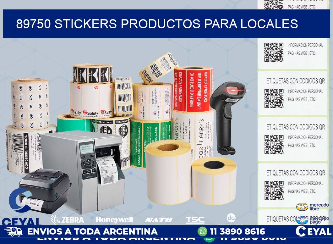 89750 STICKERS PRODUCTOS PARA LOCALES