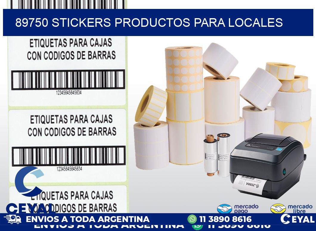 89750 STICKERS PRODUCTOS PARA LOCALES