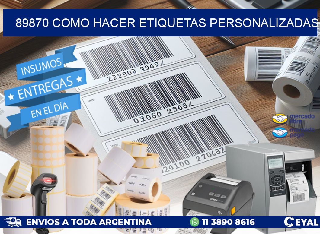 89870 como hacer etiquetas personalizadas