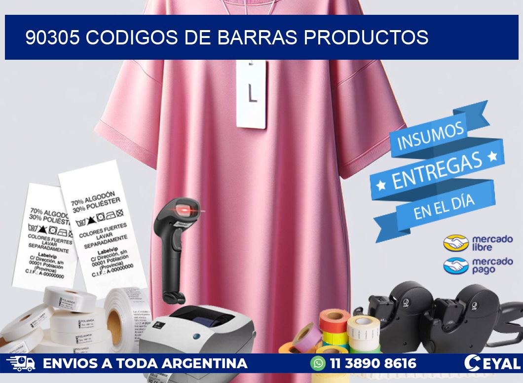 90305 Codigos de barras productos