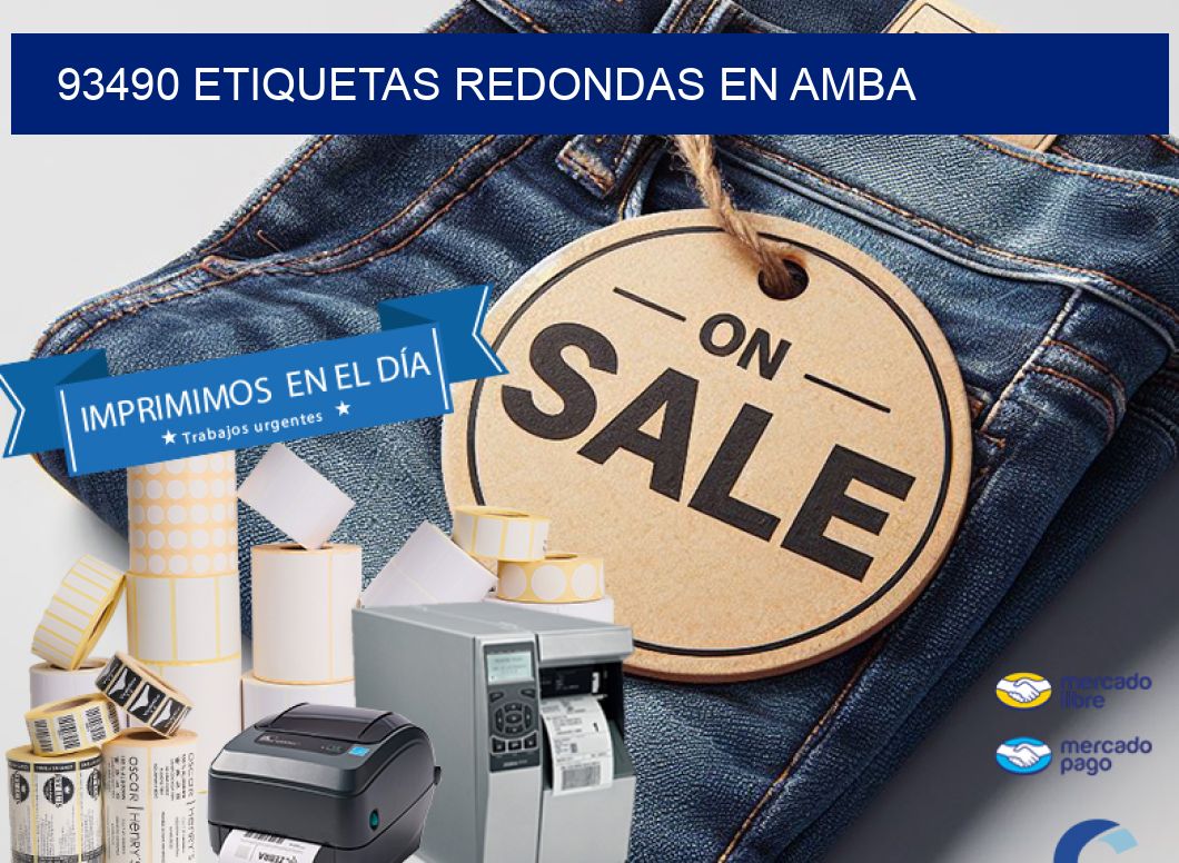 93490 ETIQUETAS REDONDAS EN AMBA