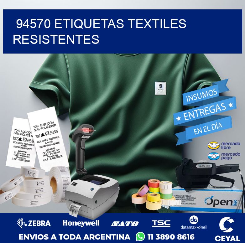 94570 ETIQUETAS TEXTILES RESISTENTES