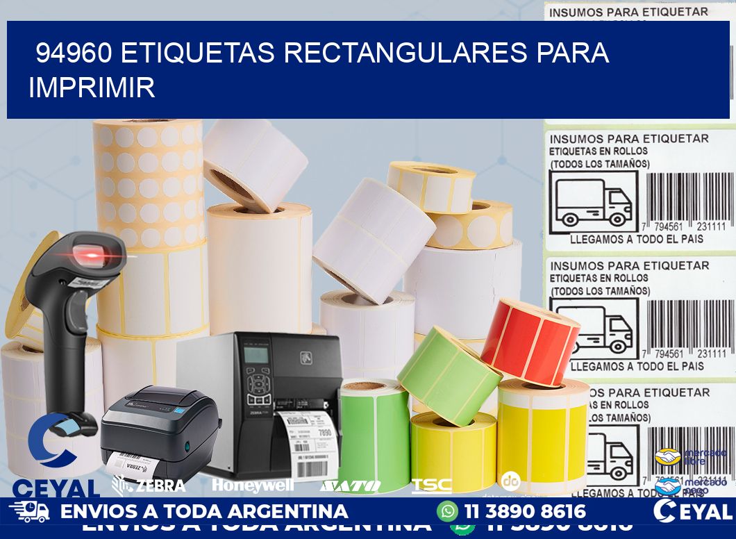 94960 etiquetas rectangulares para imprimir