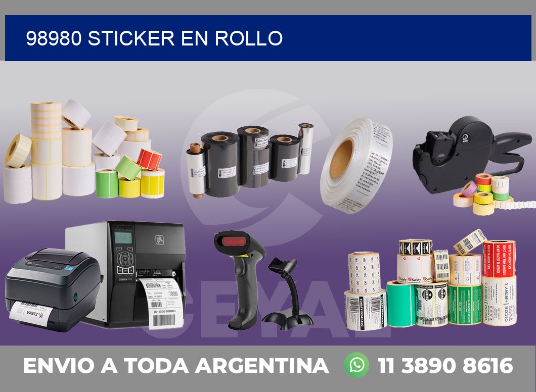 98980 STICKER EN ROLLO