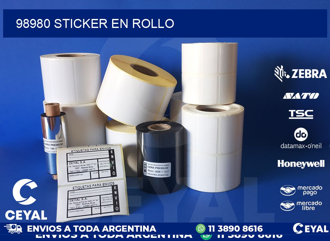 98980 STICKER EN ROLLO