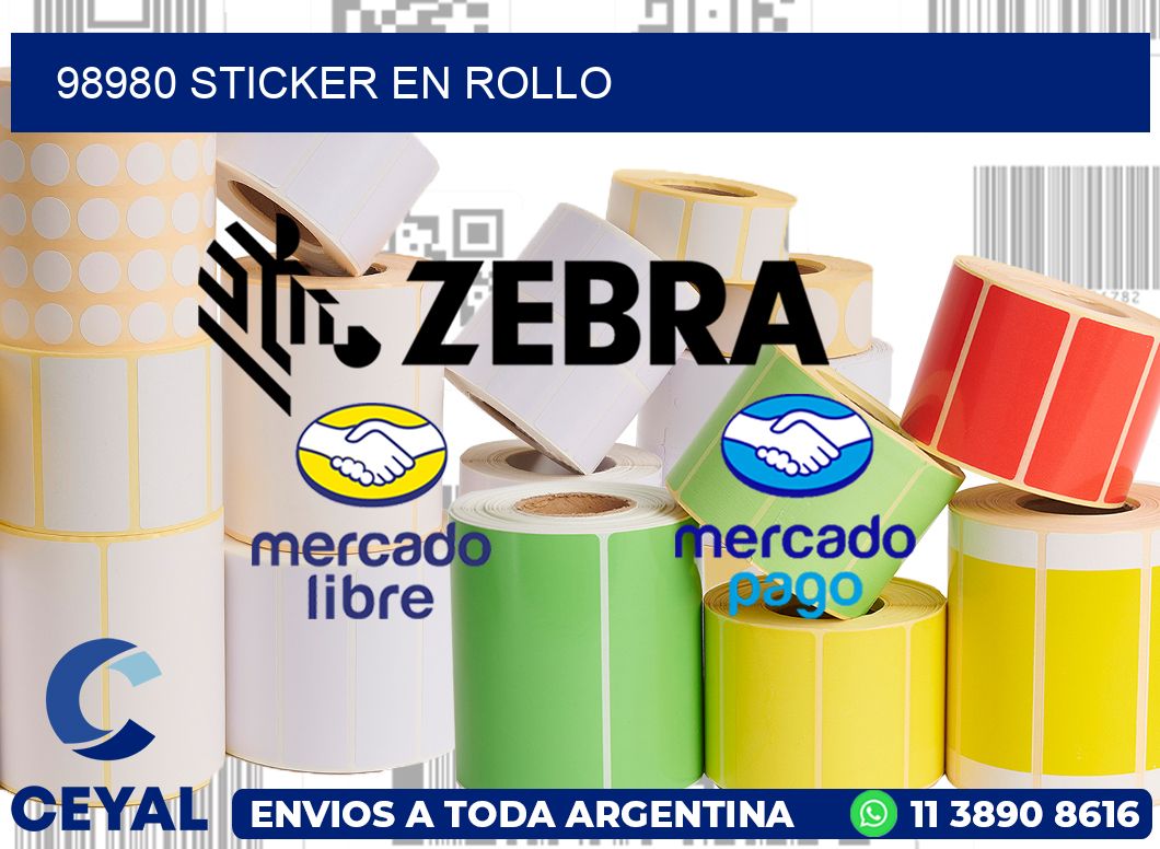 98980 STICKER EN ROLLO