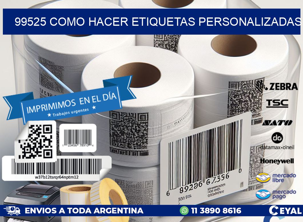 99525 como hacer etiquetas personalizadas