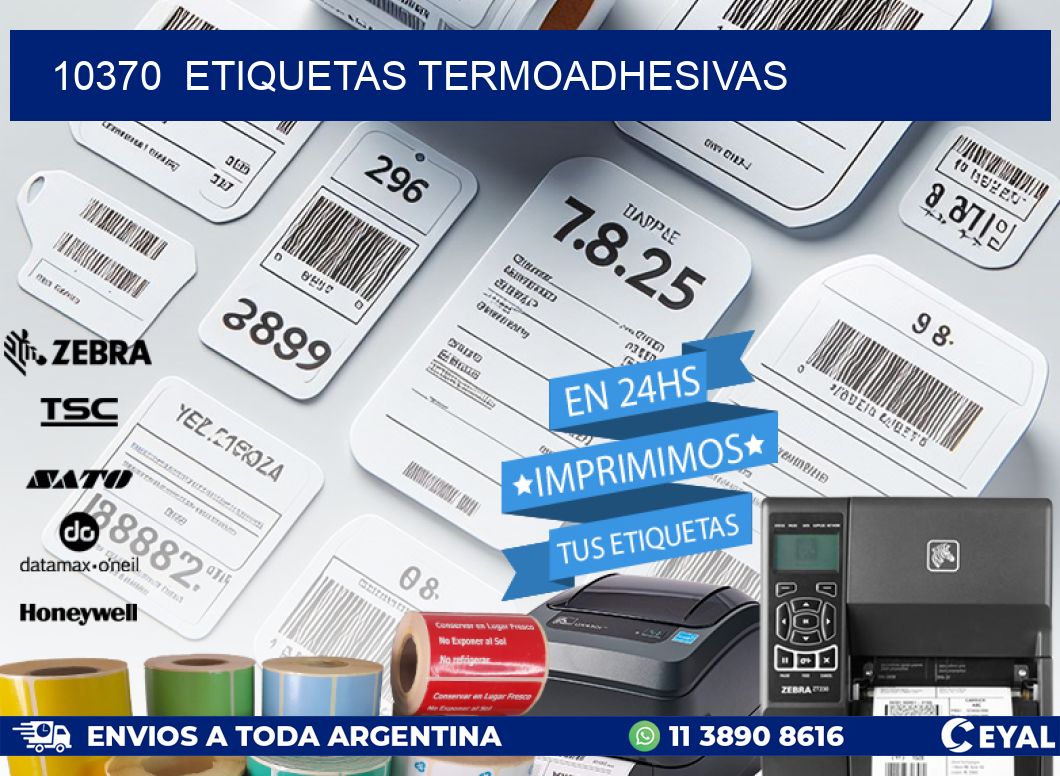 10370  ETIQUETAS TERMOADHESIVAS