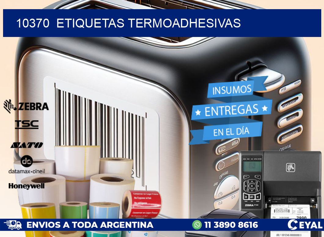 10370  ETIQUETAS TERMOADHESIVAS