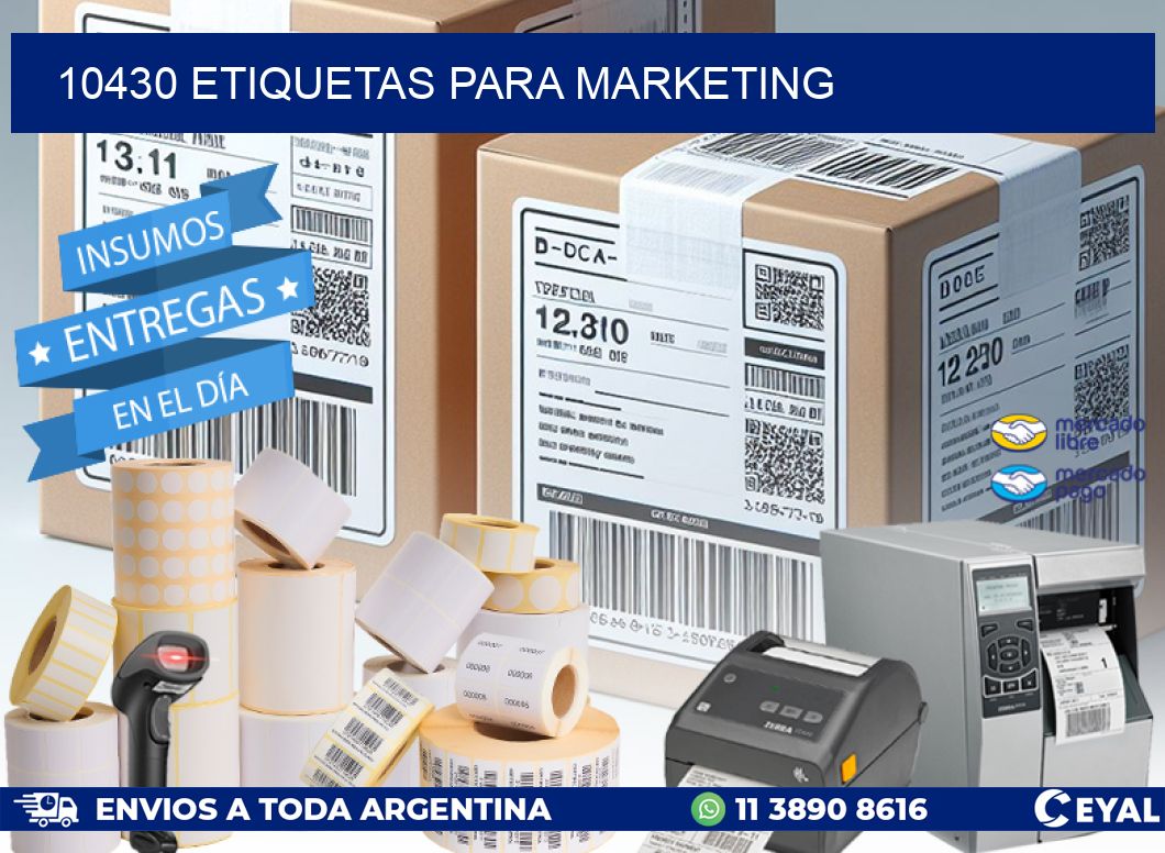 10430 ETIQUETAS PARA MARKETING