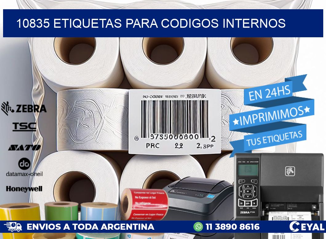 10835 ETIQUETAS PARA CODIGOS INTERNOS