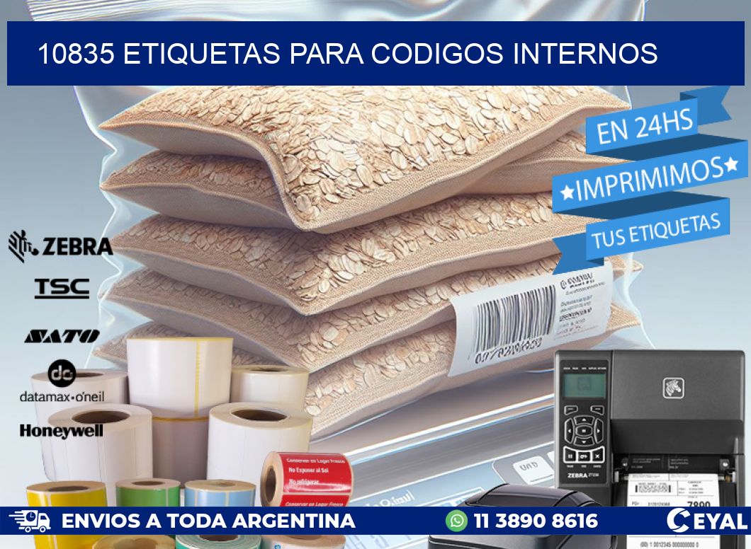 10835 ETIQUETAS PARA CODIGOS INTERNOS