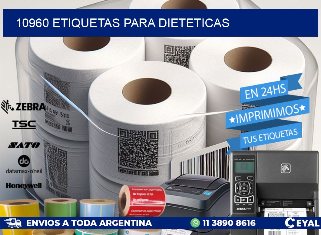 10960 ETIQUETAS PARA DIETETICAS