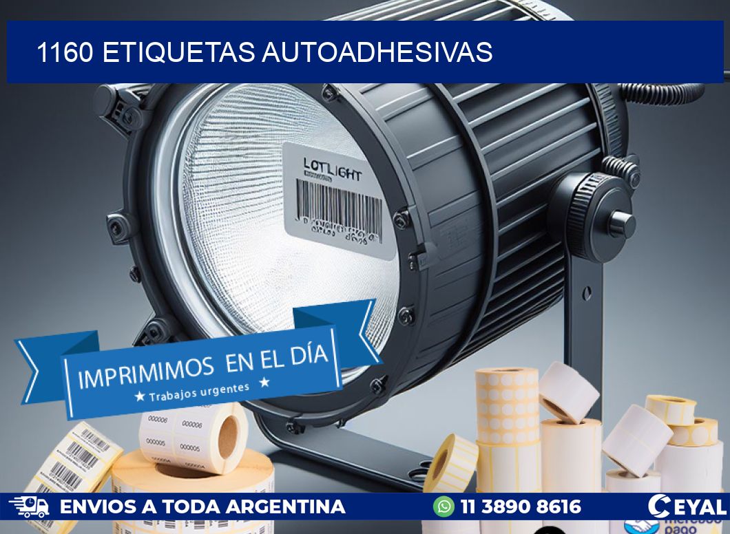 1160 ETIQUETAS AUTOADHESIVAS
