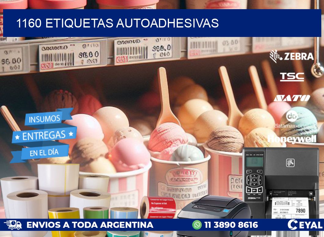 1160 ETIQUETAS AUTOADHESIVAS