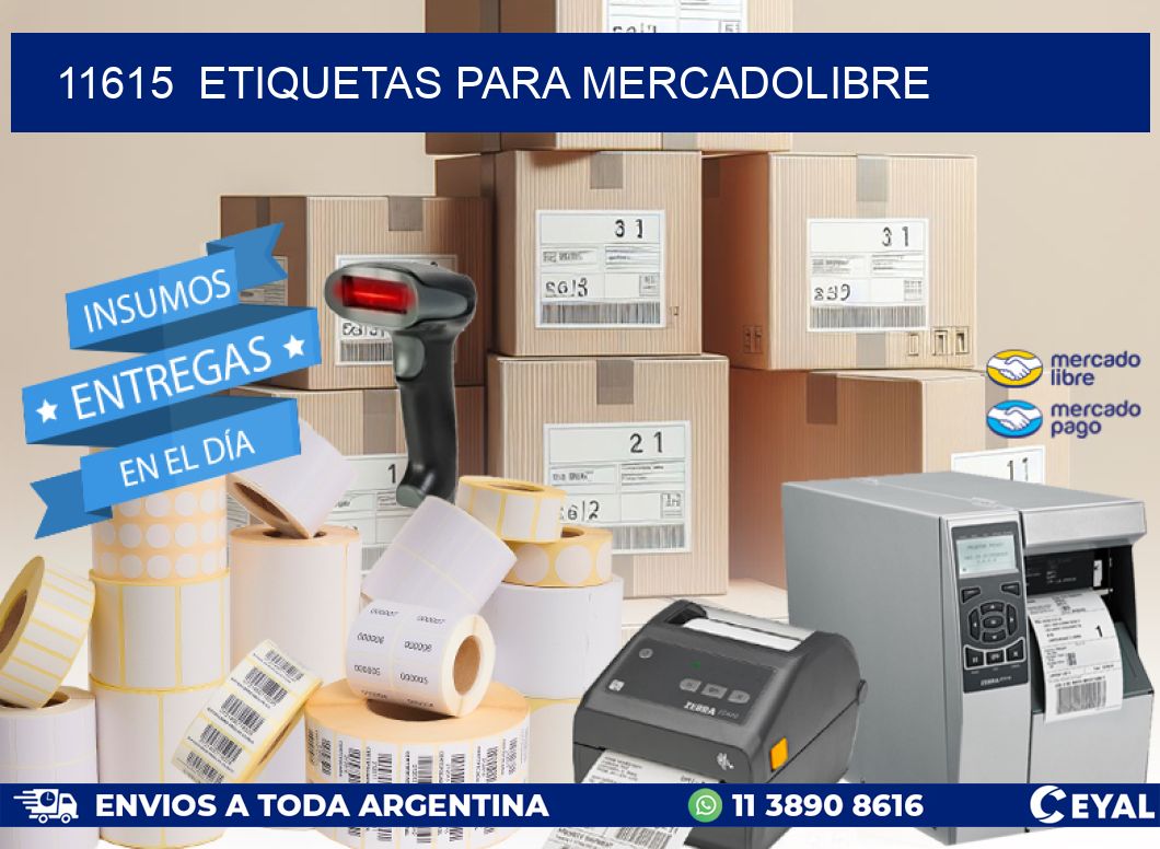 11615 ETIQUETAS PARA MERCADOLIBRE