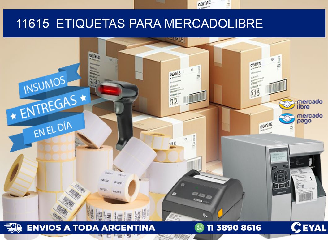 11615 ETIQUETAS PARA MERCADOLIBRE