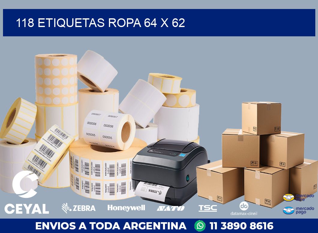 118 ETIQUETAS ROPA 64 x 62