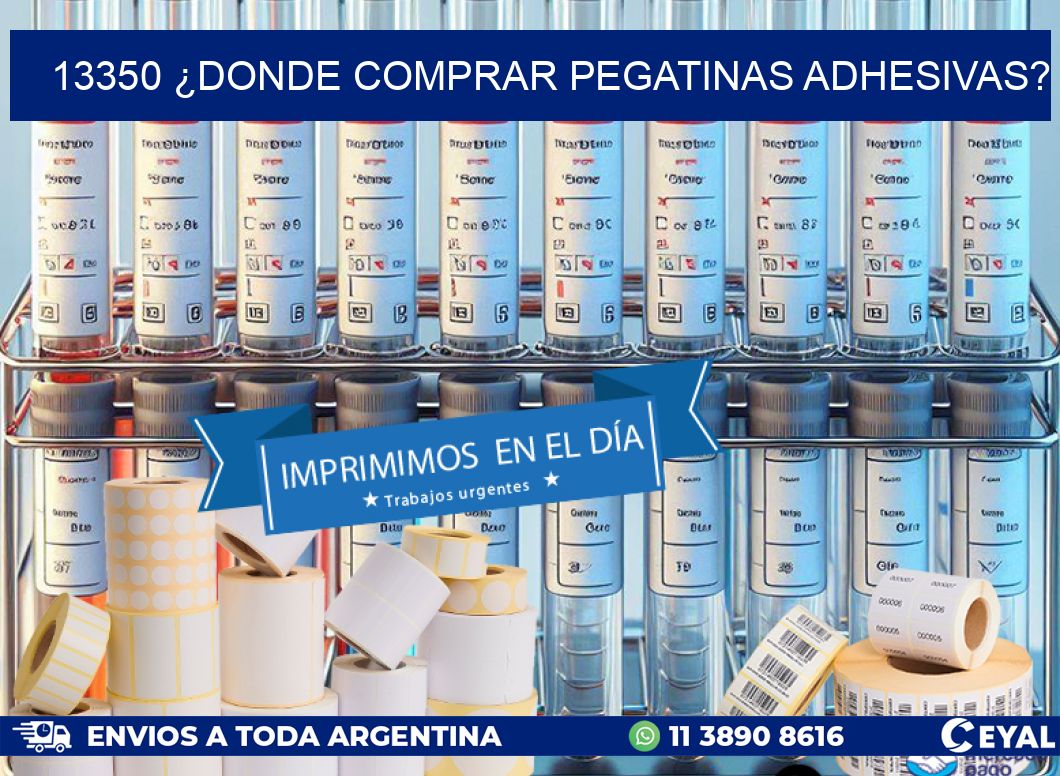 13350 ¿DONDE COMPRAR PEGATINAS ADHESIVAS?