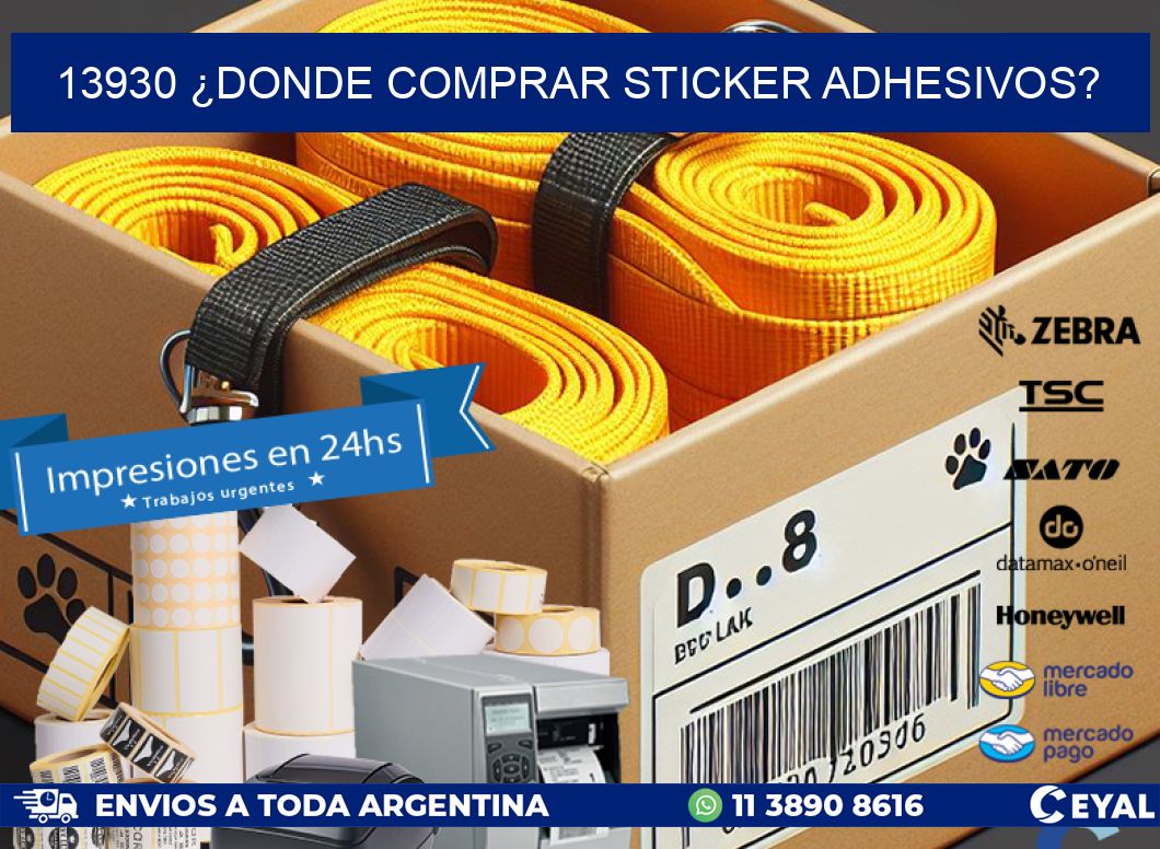 13930 ¿DONDE COMPRAR STICKER ADHESIVOS?