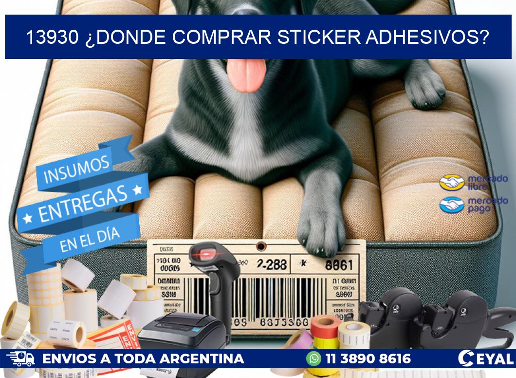 13930 ¿DONDE COMPRAR STICKER ADHESIVOS?