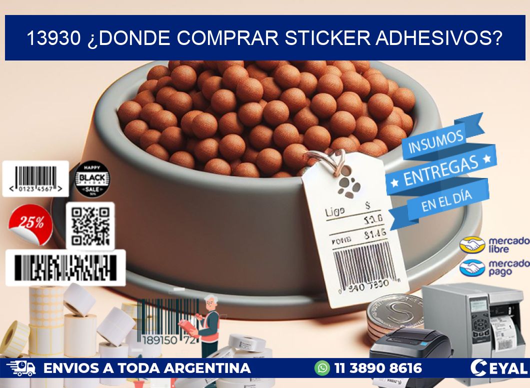 13930 ¿DONDE COMPRAR STICKER ADHESIVOS?