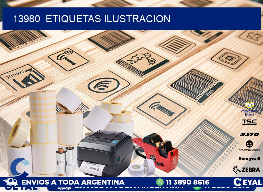 13980  ETIQUETAS ILUSTRACION