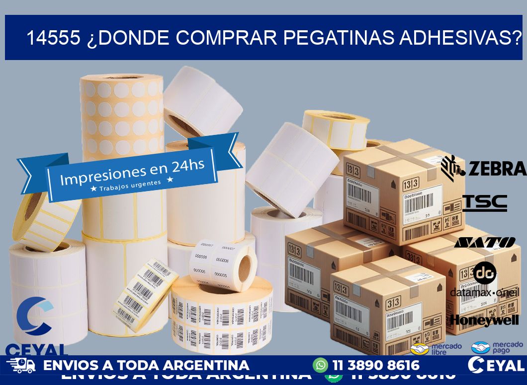 14555 ¿DONDE COMPRAR PEGATINAS ADHESIVAS?