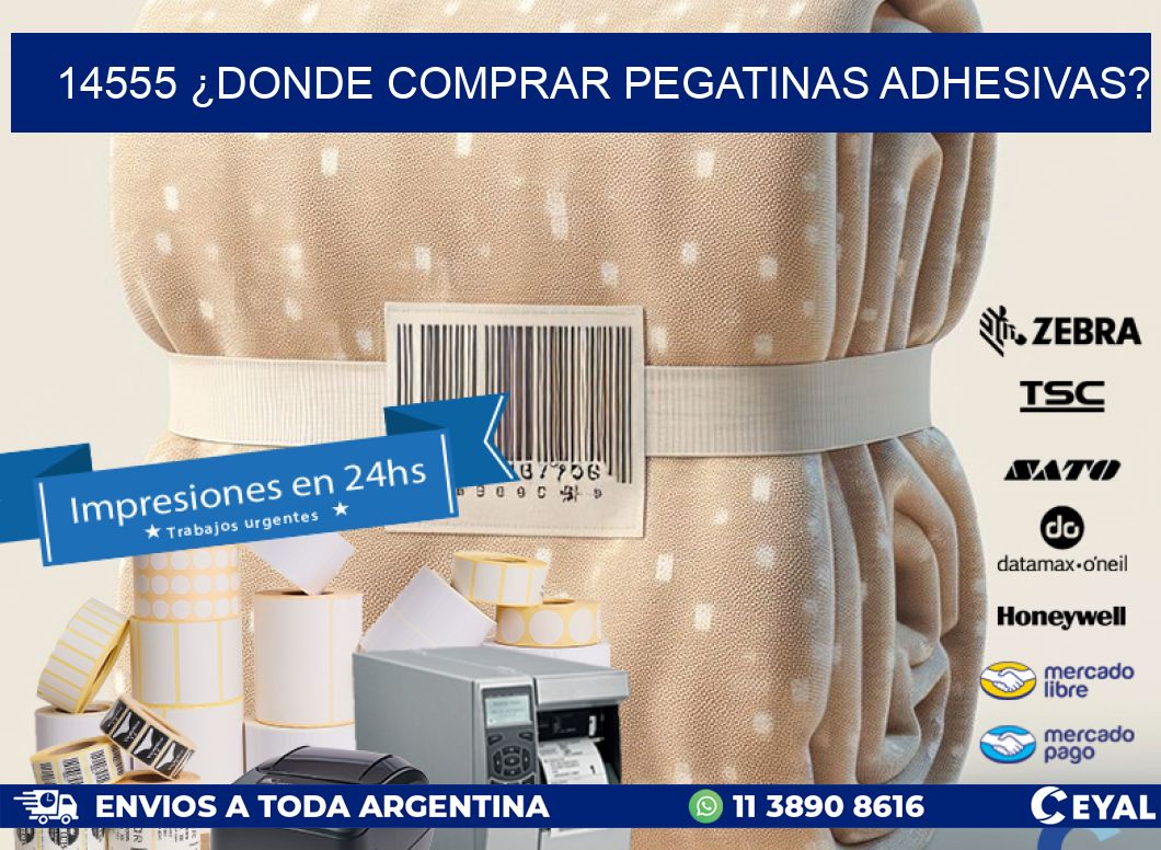 14555 ¿DONDE COMPRAR PEGATINAS ADHESIVAS?