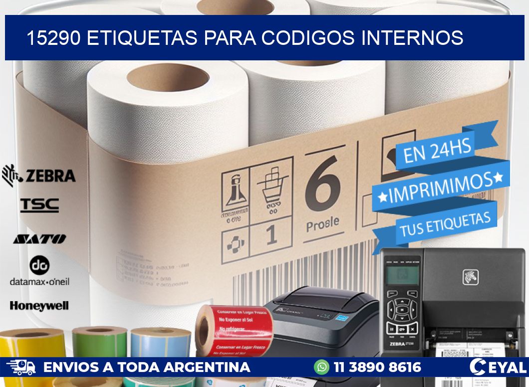 15290 ETIQUETAS PARA CODIGOS INTERNOS