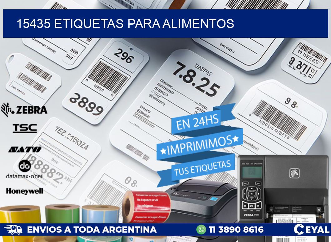 15435 ETIQUETAS PARA ALIMENTOS