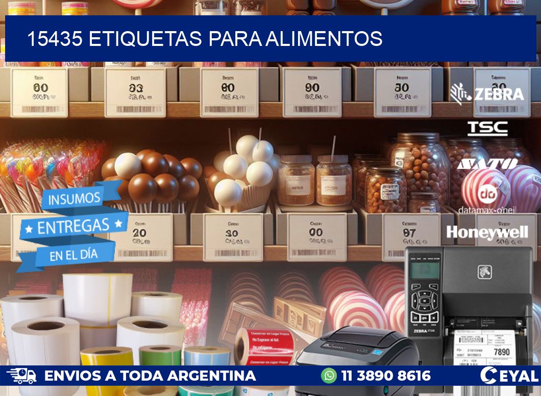 15435 ETIQUETAS PARA ALIMENTOS
