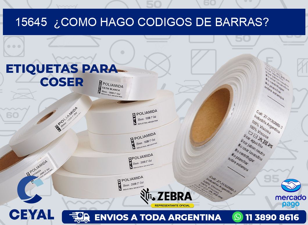 15645  ¿COMO HAGO CODIGOS DE BARRAS?