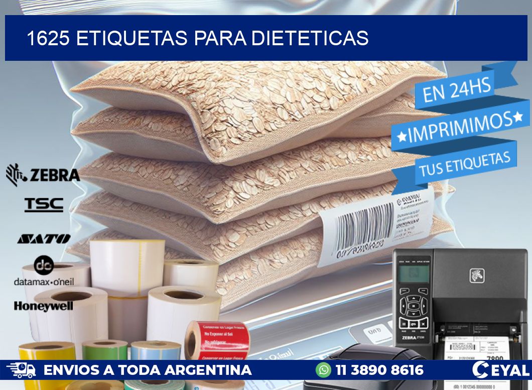 1625 ETIQUETAS PARA DIETETICAS