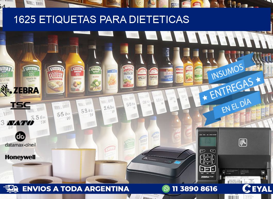 1625 ETIQUETAS PARA DIETETICAS