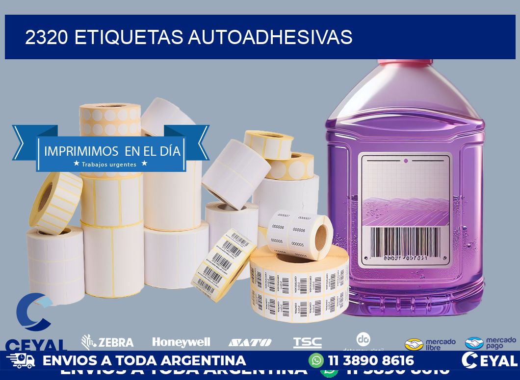 2320 ETIQUETAS AUTOADHESIVAS