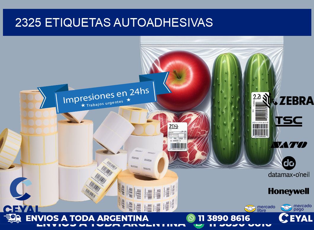 2325 ETIQUETAS AUTOADHESIVAS