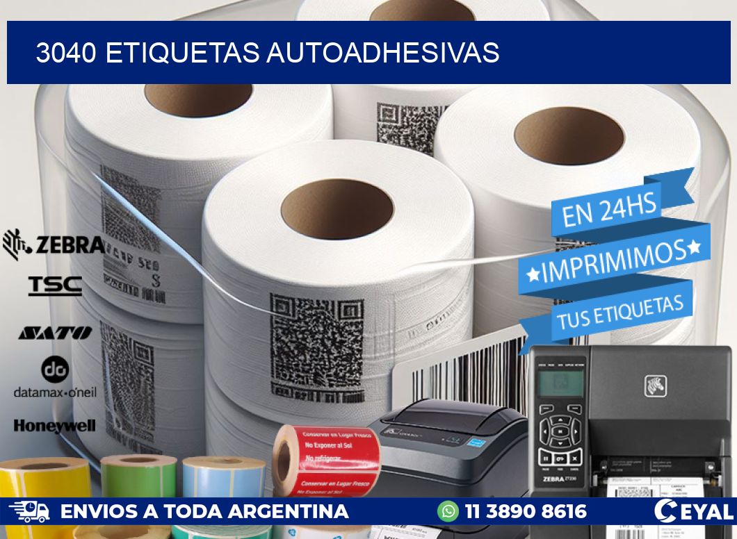 3040 ETIQUETAS AUTOADHESIVAS