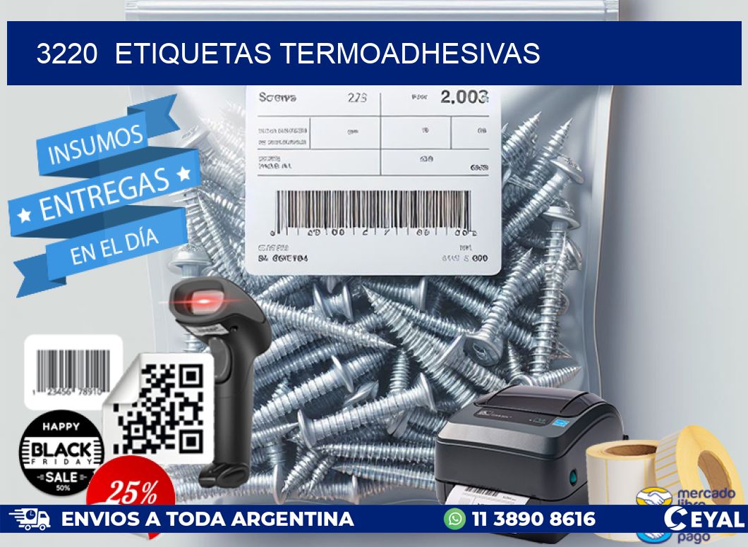 3220  ETIQUETAS TERMOADHESIVAS