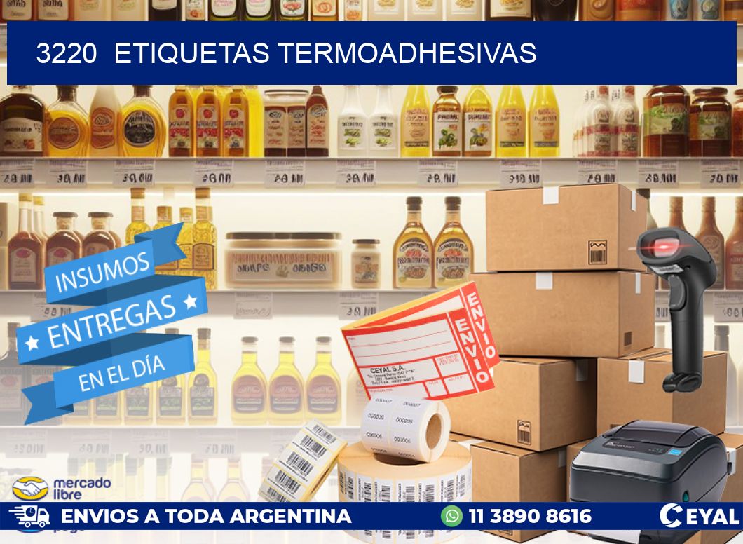 3220  ETIQUETAS TERMOADHESIVAS
