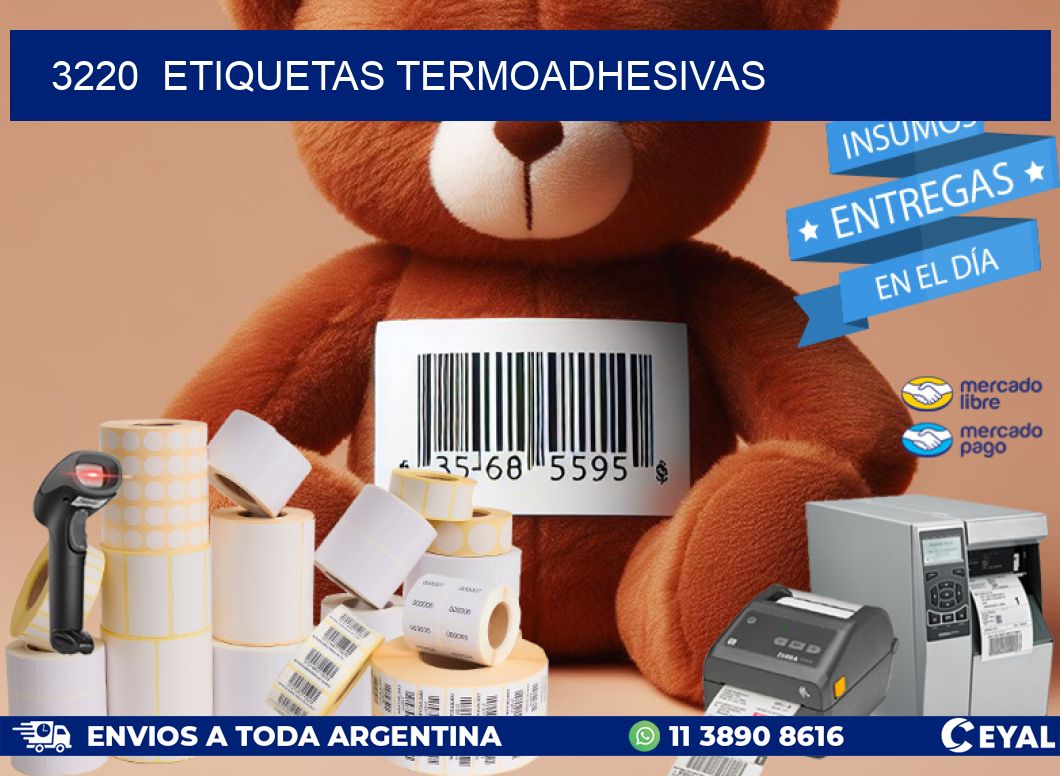 3220  ETIQUETAS TERMOADHESIVAS