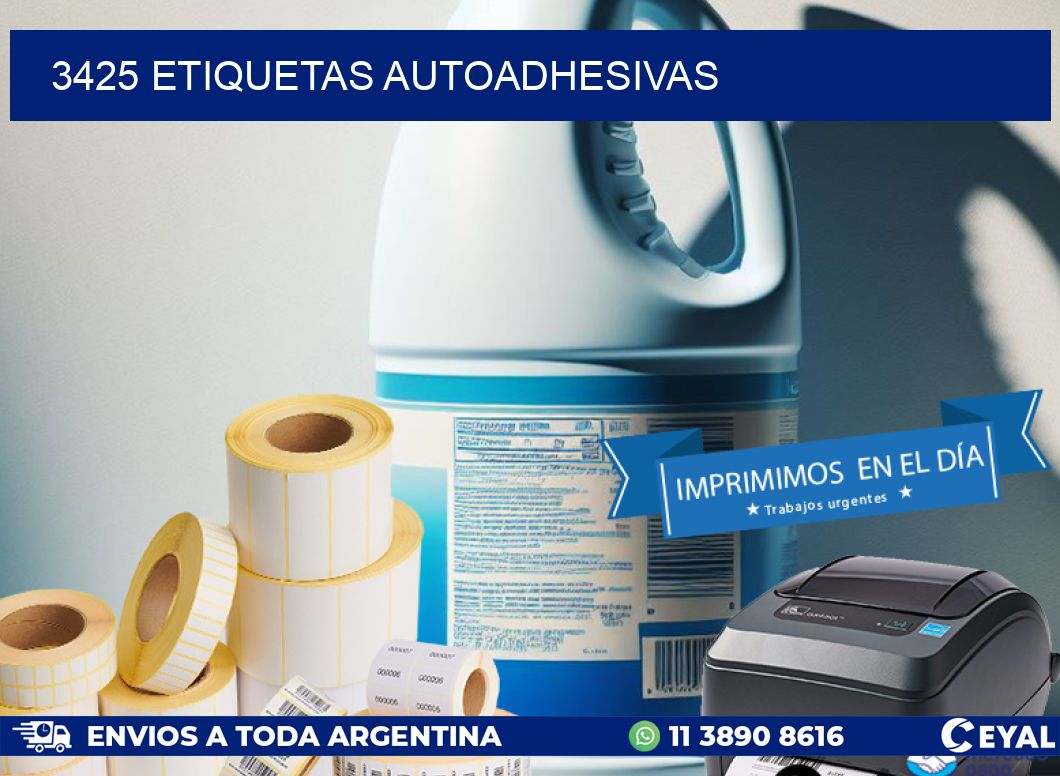 3425 ETIQUETAS AUTOADHESIVAS