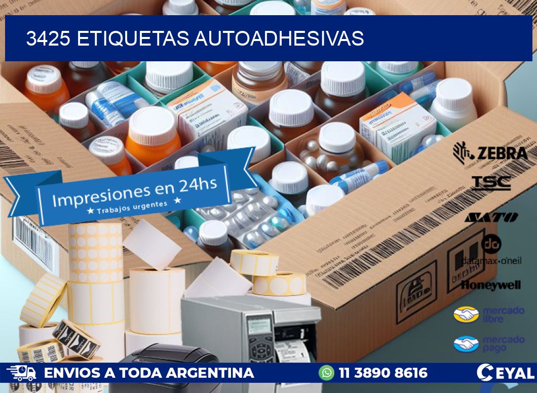 3425 ETIQUETAS AUTOADHESIVAS